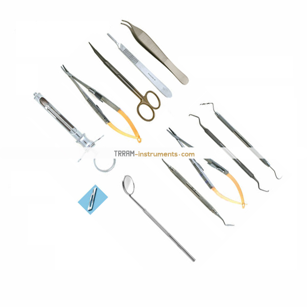 Oral Plastic Surgery Kit of 122 Instruments